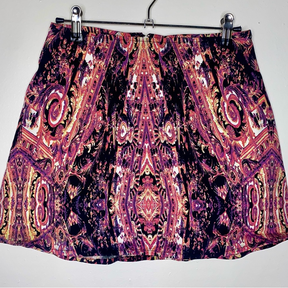Motel Rocks Graphic Pink Mini Skirt